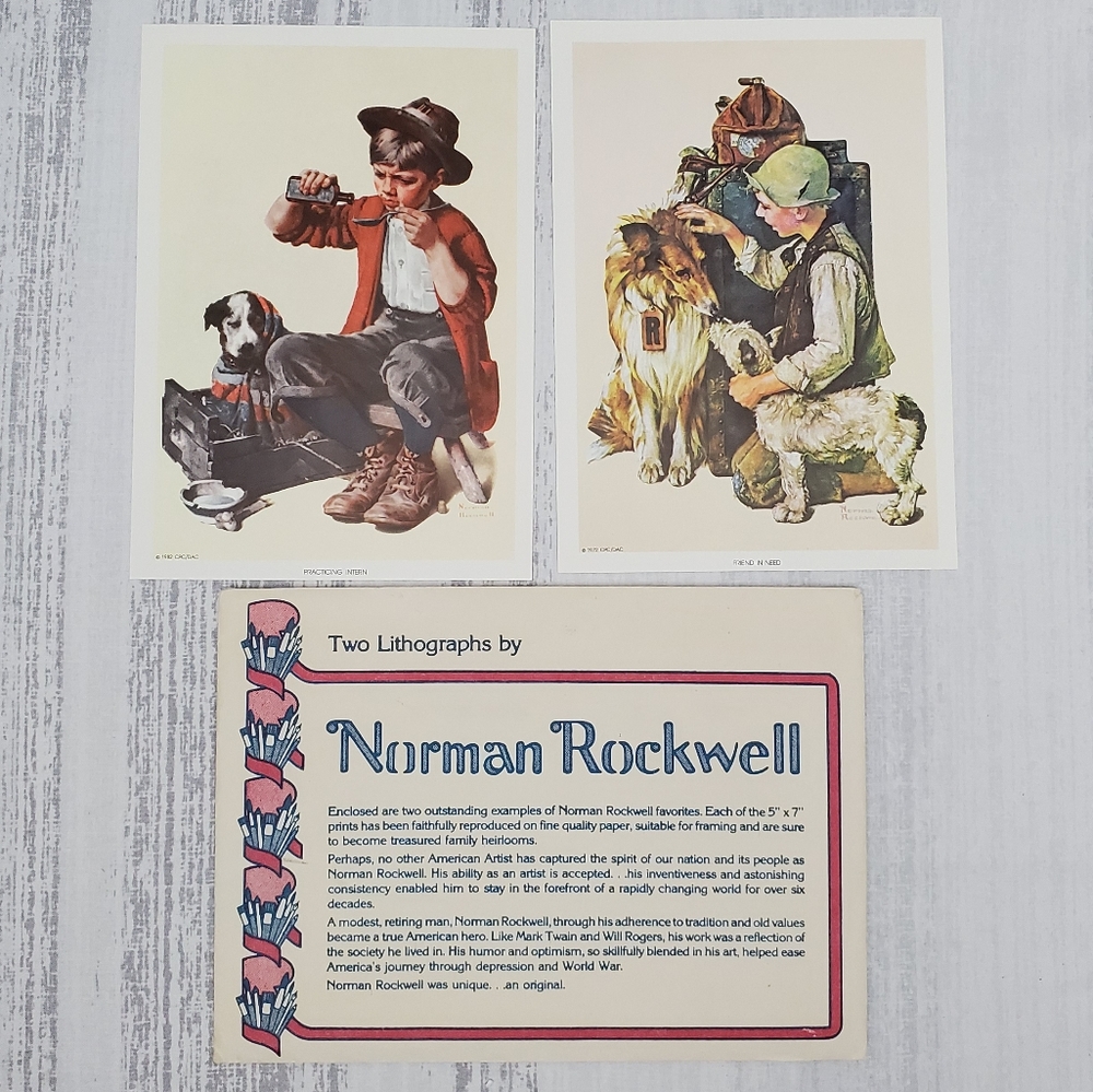 2 Norman Rockwell Lithograph Prints * - Picture 2 of 8